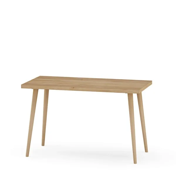 OUTLET Stół kuchenny z nogami bukowymi Dąb Złoty 150×65 cm (uszkodzenie transportowe)