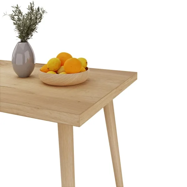 OUTLET Stół kuchenny z nogami bukowymi Dąb Złoty 150×65 cm (uszkodzenie transportowe)