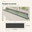 Parapet wewnętrzny na wymiar - Dymiona Zieleń