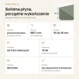 Parapet wewnętrzny na wymiar - Dymiona Zieleń