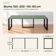 Biurko podwójne Iron Duo Loft - Dymiona Zieleń