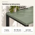 Biurko podwójne Iron Duo Loft - Dymiona Zieleń