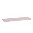 OUTLET Zestaw 3 półek wiszących Różowy: 2× 40×20 cm + LED 60×25 cm (uszkodzenia mechaniczne)