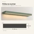 Półka wisząca LED - Dymiona Zieleń