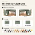 Biurko szkolne narożne Aga - Dymiona Zieleń