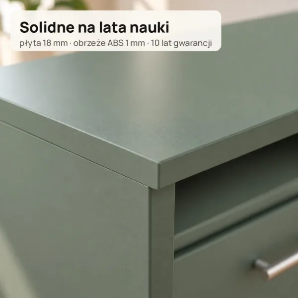 Biurko szkolne narożne Aga - Dymiona Zieleń
