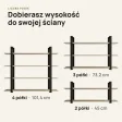 Półka metalowa Kaszmir loftowa