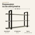 Półka metalowa Kaszmir loftowa