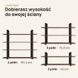 Półka metalowa Beton Rdzawy loftowa