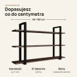 Półka metalowa Beton Rdzawy loftowa