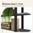 Półka metalowa Beton Czarny loftowa