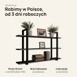 Półka metalowa Beton Czarny loftowa