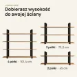 Półka metalowa Dąb Evoke loftowa