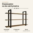 Półka metalowa Dąb Evoke loftowa