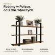 Półka metalowa Dąb Evoke loftowa