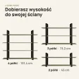Półka metalowa Dymiona Zieleń loftowa