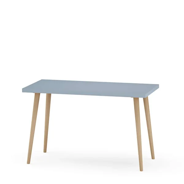 OUTLET Stół kuchenny z nogami bukowymi Niebieski 150×65 cm (uszkodzenie transportowe)
