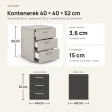 Kontenerek pod biurko - Kaszmir