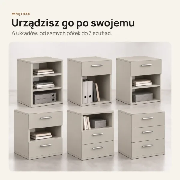 Kontenerek pod biurko - Kaszmir