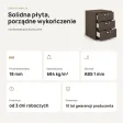 Kontenerek pod biurko - Beton Rdzawy