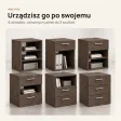 Kontenerek pod biurko - Beton Rdzawy