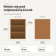Kontenerek pod biurko - Dąb Wotan