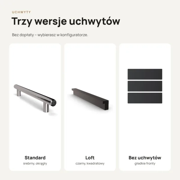 Kontenerek pod biurko - Beton Czarny