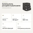 Kontenerek pod biurko - Beton Czarny