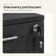 Kontenerek pod biurko - Beton Czarny
