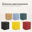Kontenerek pod biurko - Beton Czarny