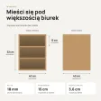 Kontenerek pod biurko - Dąb Evoke