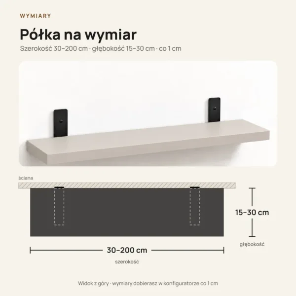Półka loftowa - Kaszmir