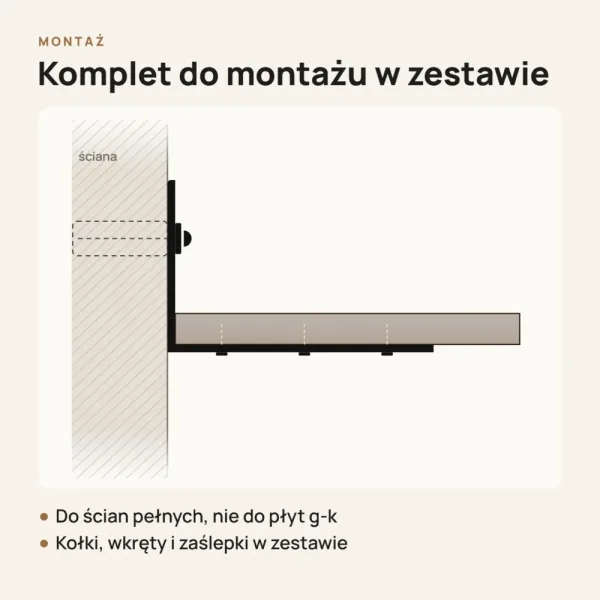 Półka loftowa - Kaszmir