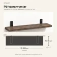Półka loftowa - Beton Rdzawy
