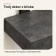 Półka loftowa - Beton Czarny