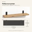 Półka loftowa - Dąb Evoke