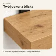 Półka loftowa - Dąb Evoke