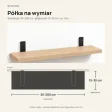Półka loftowa - Dąb Cremona