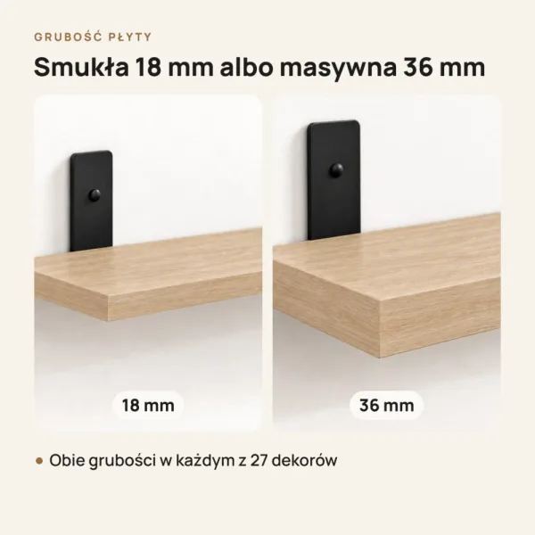 Półka loftowa - Dąb Cremona