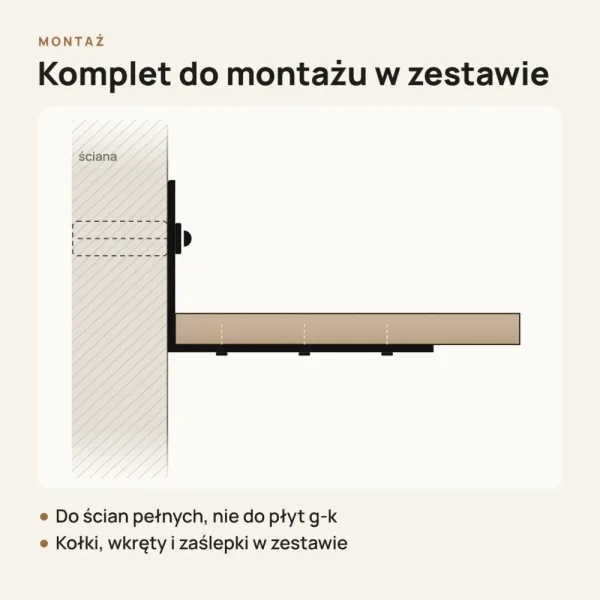 Półka loftowa - Dąb Cremona