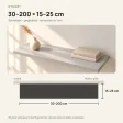 Półki wiszące - Szare - 120 x 8 cm i 60 x 12 cm (wycena indywidualna)