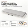 Półki wiszące - Szare - 120 x 8 cm i 60 x 12 cm (wycena indywidualna)