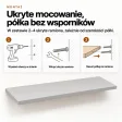 Półki wiszące - Szare - 120 x 8 cm i 60 x 12 cm (wycena indywidualna)
