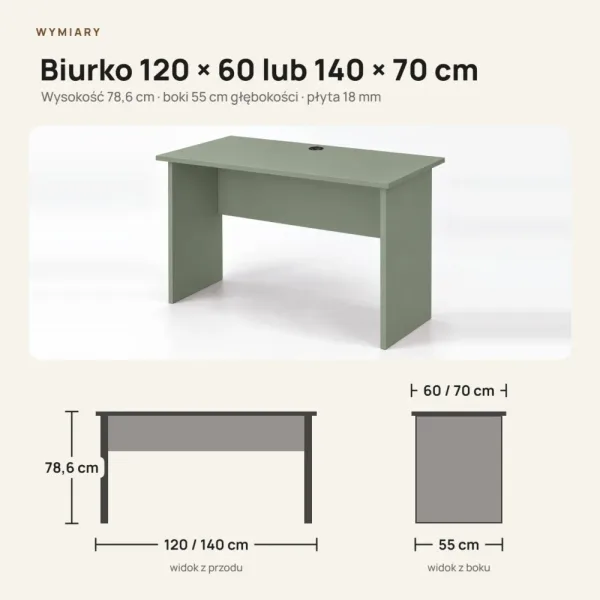 Biurko do pracy - Dymiona Zieleń