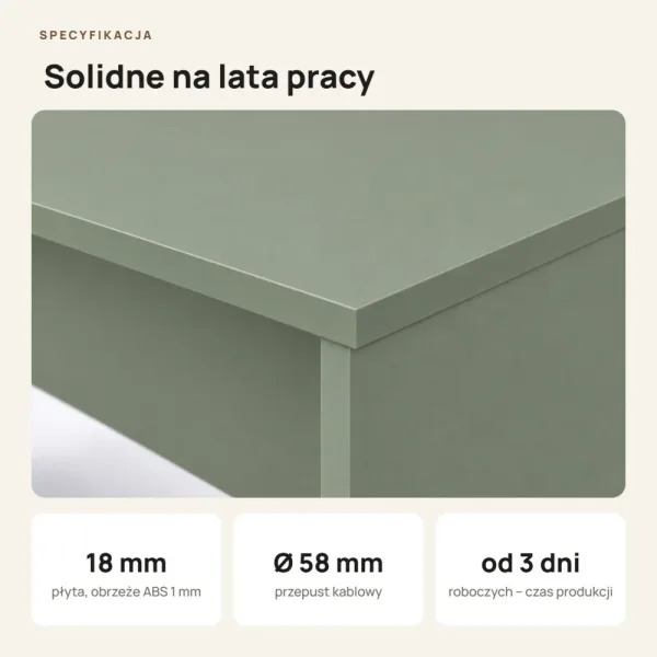 Biurko do pracy - Dymiona Zieleń