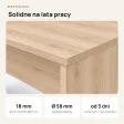 Biurko do pracy - Dąb Cremona