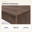 Biurko do pracy - Beton Rdzawy