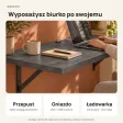 Biurko lewitujące - Beton Czarny