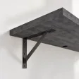 Biurko lewitujące - Beton Czarny