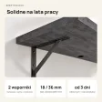 Biurko lewitujące - Beton Czarny